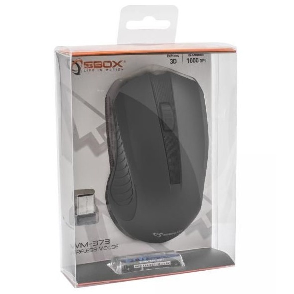 Sbox Mouse Wireless Black WM-373 45506603